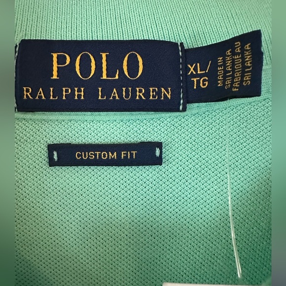 Men’s Custom fit NWT Ralph Lauren Polo shirt Sz XL Tyler Green Pink pony preppy - Picture 3 of 7